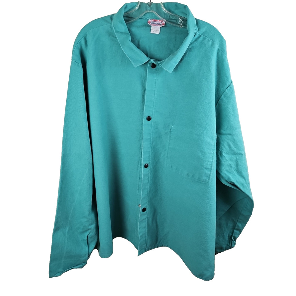 Westex Welding Jacket Proban FR-7A Flame Resistant 100% Cotton Green 2X Clean